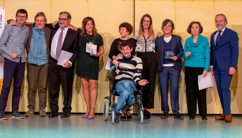 Todos los premiados en la XII Edicin de los Premios Solidarios BigMat 2018 junto a Francisco Moreno, presidente de BigMat Espaa y Portugal...