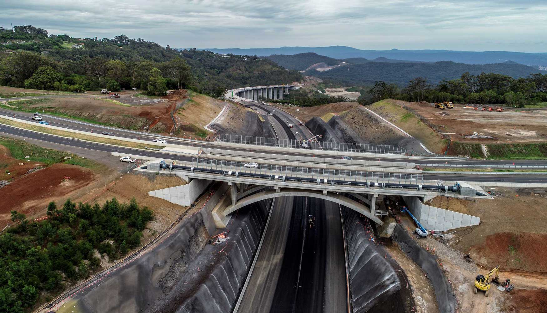 Construccin de la autopista de Toowoomba, en Australia