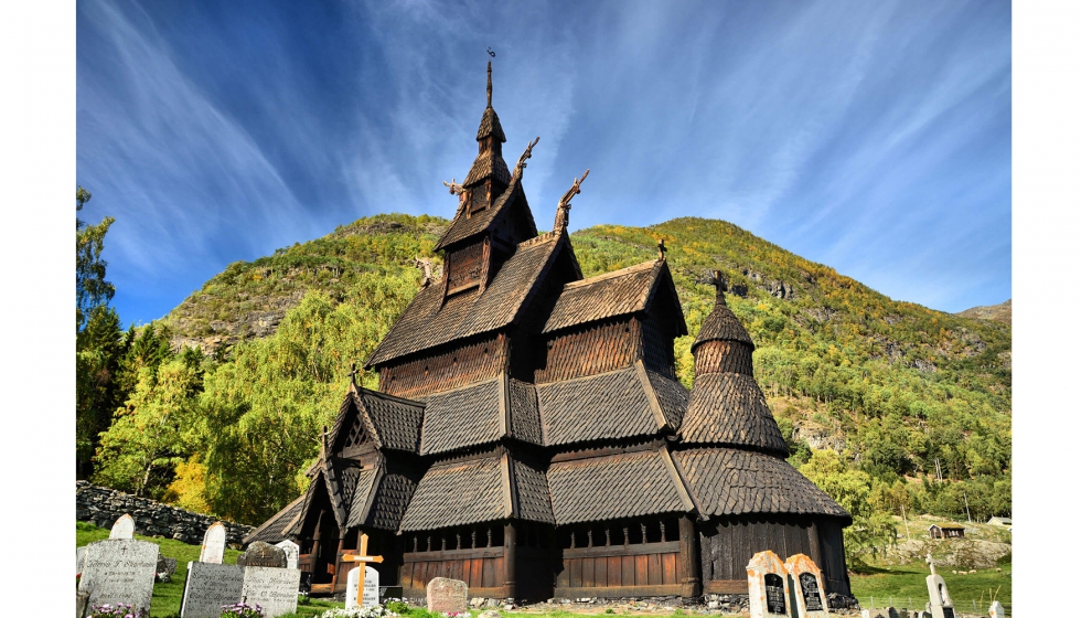 Iglesia de madera de Borgund. Foto: Foap