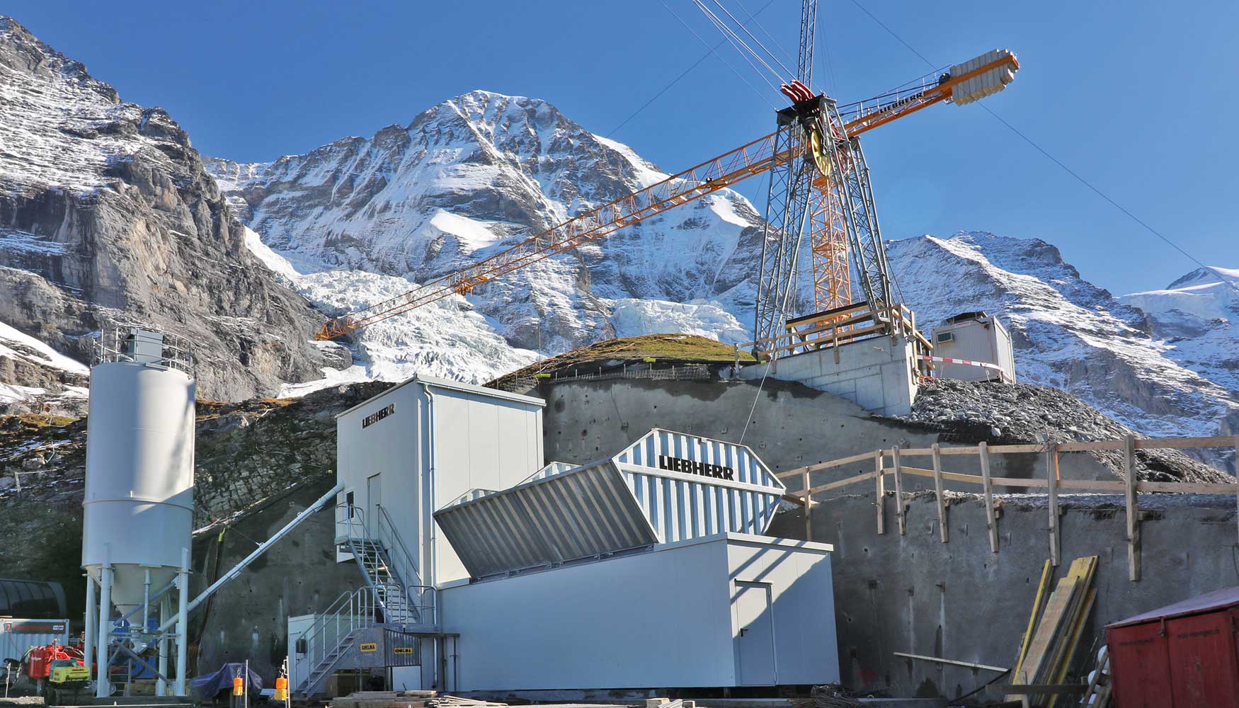 Compactmix 1.0 de Liebherr en el proyecto de Suiza