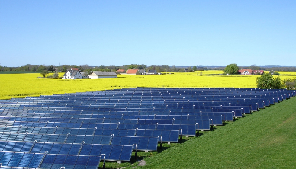 Planta solar de Ulsted, Dinamarca. Fuente: Arconc y Ulsted Varmevaerk