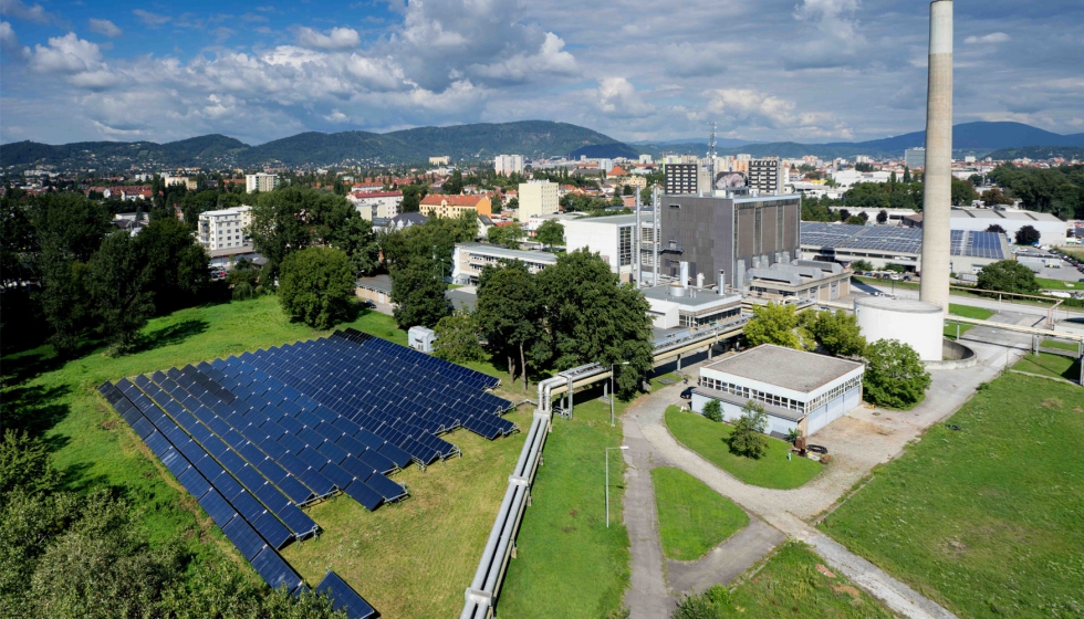 Planta solar existente en Graz, Austria. Fuente: Solites y Solid
