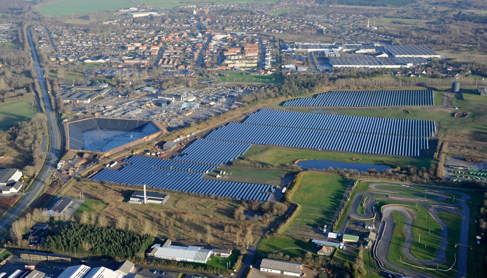 La planta solar ms grande del mundo hasta el momento est en Vojens, Dinamarca. Fuente: Vojens Fjernvarme