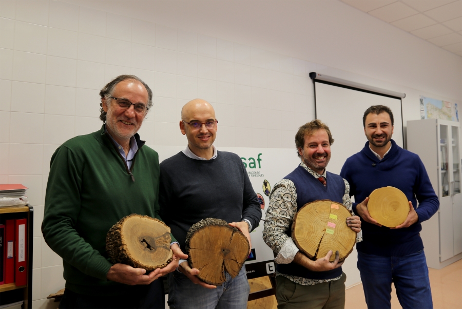 Rafael M Navarro, Francisco J. Ruiz, Jos Luis Quero y Rafael Snchez, investigadores de la UCO