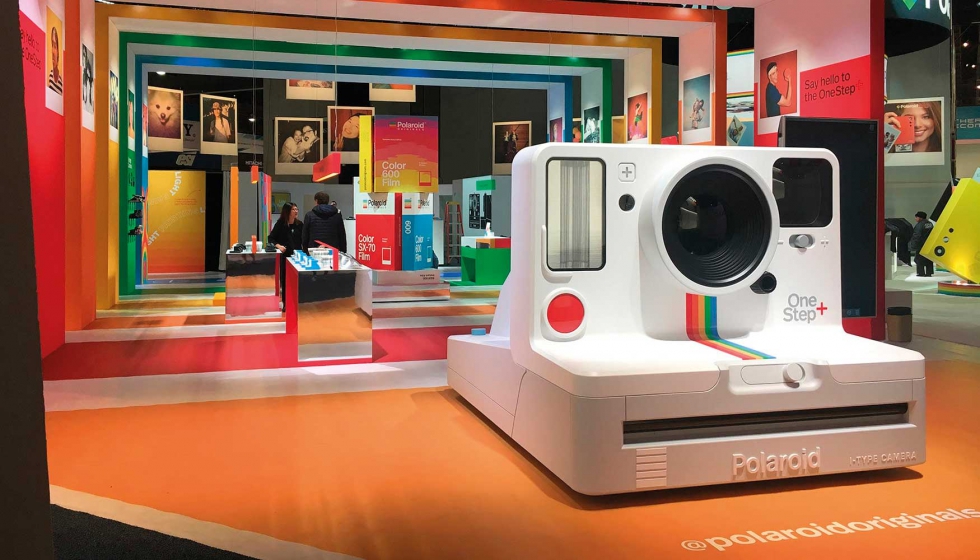 Stand de Polaroid en la feria de tecnologa CES 2019