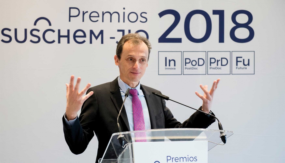 El ministro de Ciencia, Innovacin y Universidades, Pedro Duque, durante su intervencin