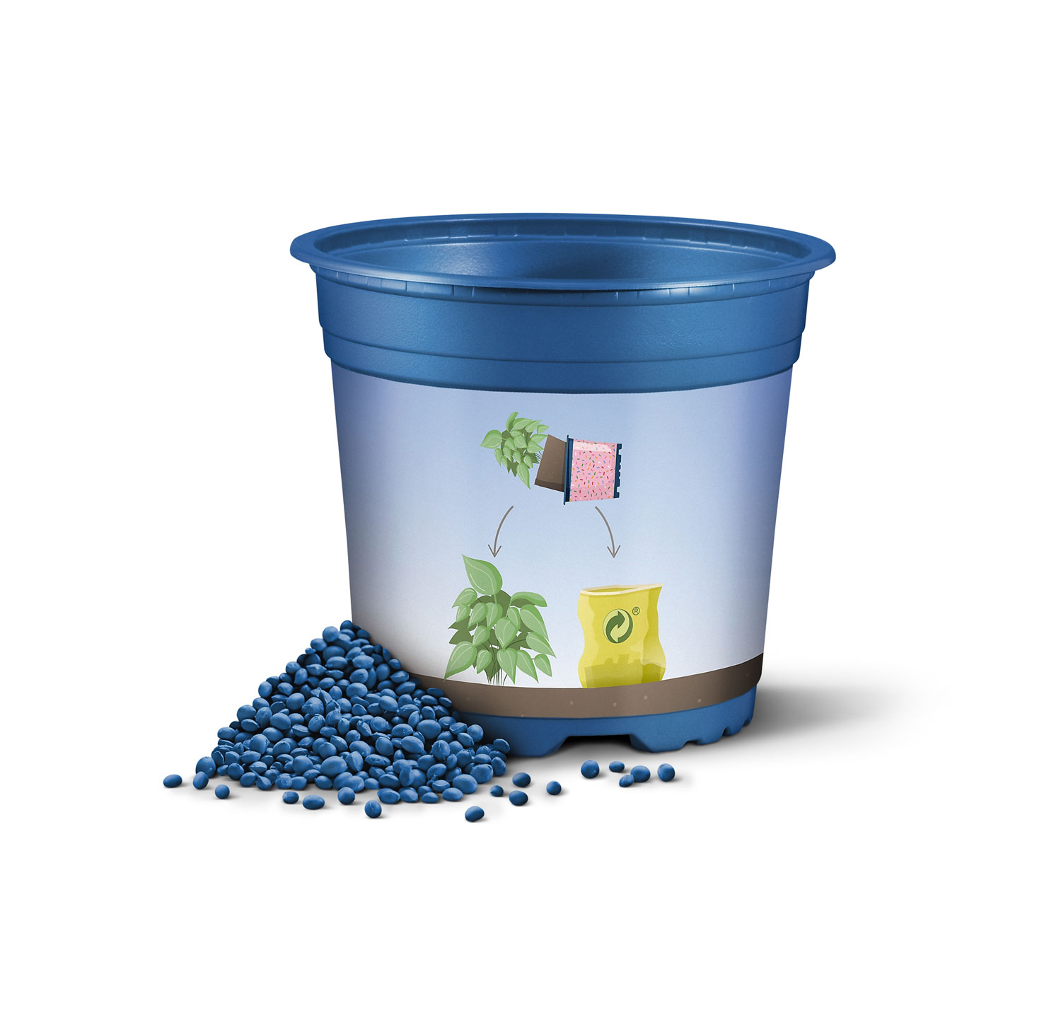 Pppelmann blue: Se ampla la gama de macetas totalmente reciclables con nuevas y conocidas series