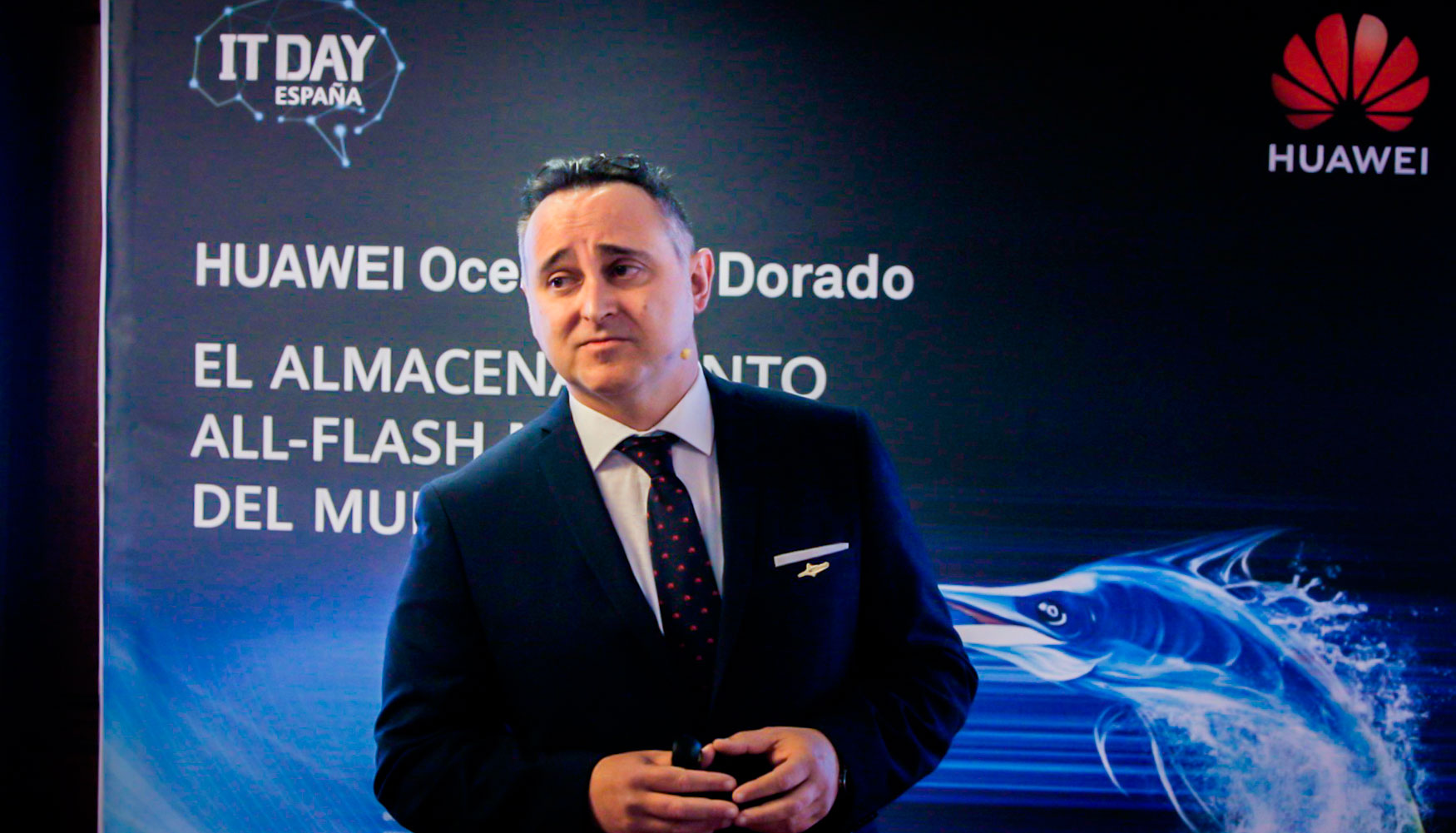 Jos Concepcin, director de Almacenamiento de Huawei Empresas Espaa, durante la primera edicin del IT Day en Madrid...