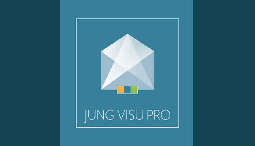 Interface (arriba) y software (abajo) Jung Visu Pro para App Amazon Alexa