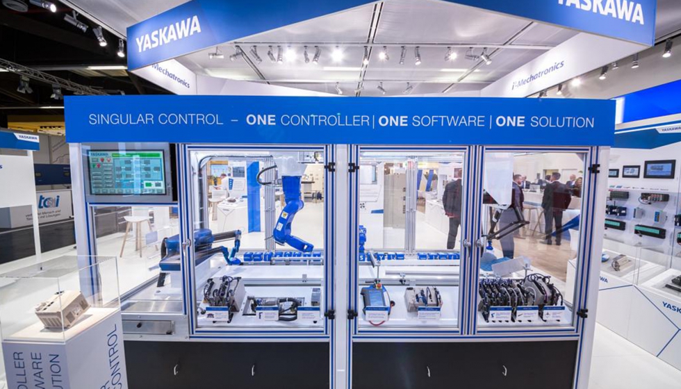 La nueva solucin Singular Control de Yaskawa permite controlar robots, servoaccionamientos...