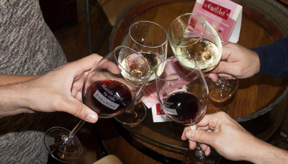 La accin de #vinfilos, promovida por OIVE, ha supuesto un aumento de un 24% en el consumo de vino en los locales participantes...