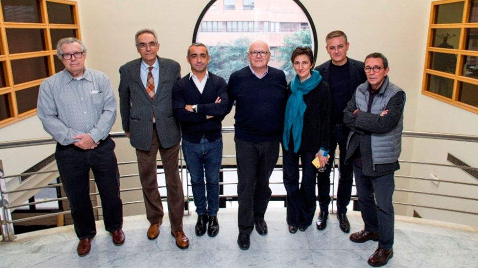 Foto de familia del jurado de los Premios Cermica Arquitectura e Interiorismo de Ascer