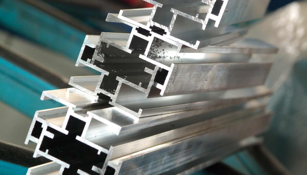 Los perfiles de aluminio que se fabrican cuentan ya con un 39% de aluminio reciclado en su materia prima