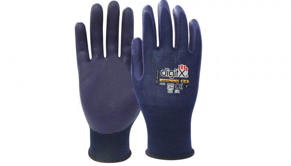 Modelo 61-15 TactyLux, un 35% ms fino que otros guantes de nitrilo estndar