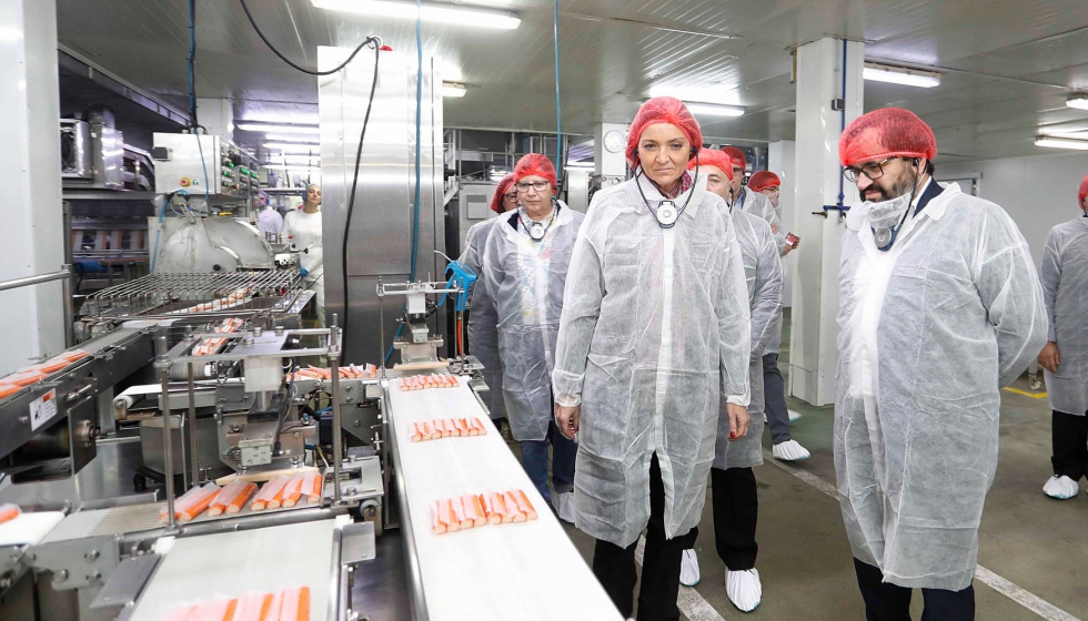 Maroto ha visitado el Centro Industrial de la sede del Grupo Nueva Pescanova en Chapela (Pontevedra)...