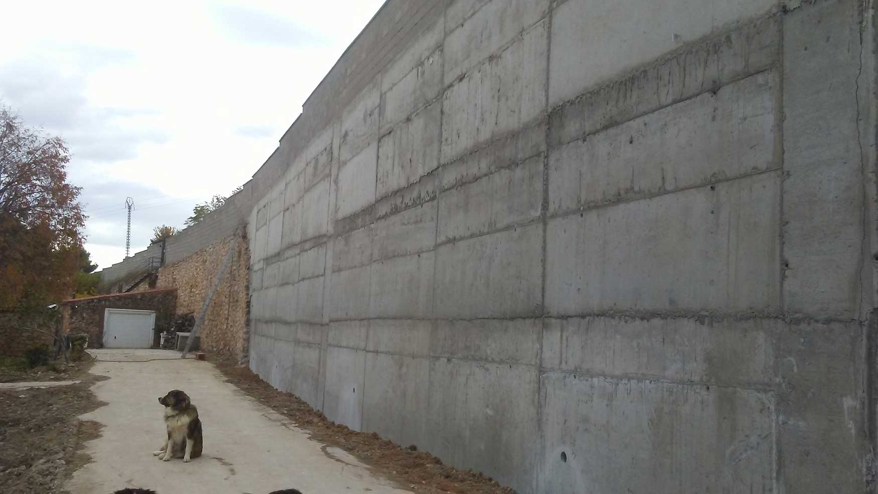 Imagen 9: Muro de hormign finalizado