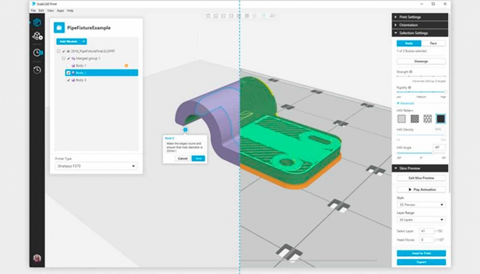 GrabCAD Advanced FDM elimina el proceso de conversin de CAD a STL, creando nuevas posibilidades para diseadores e ingenieros con impresin en 3D...