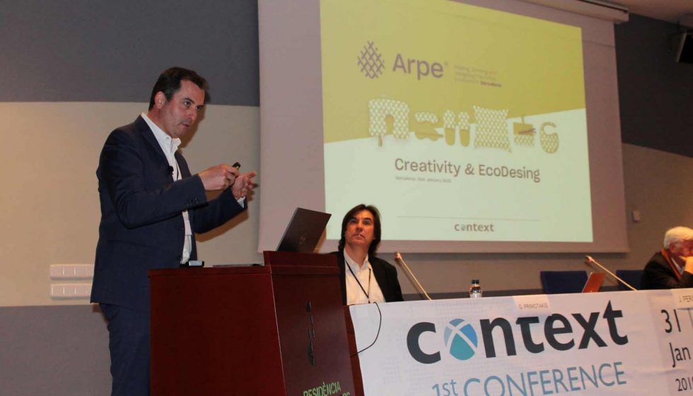 Arpe, junto con SensingTex, fueron las dos empresas catalanas que expusieron sus casos de xito. En la imagen Miguel Ridao, gerente de Arpe...