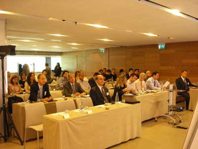 Participantes de la jornada de tratamiento de aguas organizada por la Oficina Comercial de Austria y la Aca