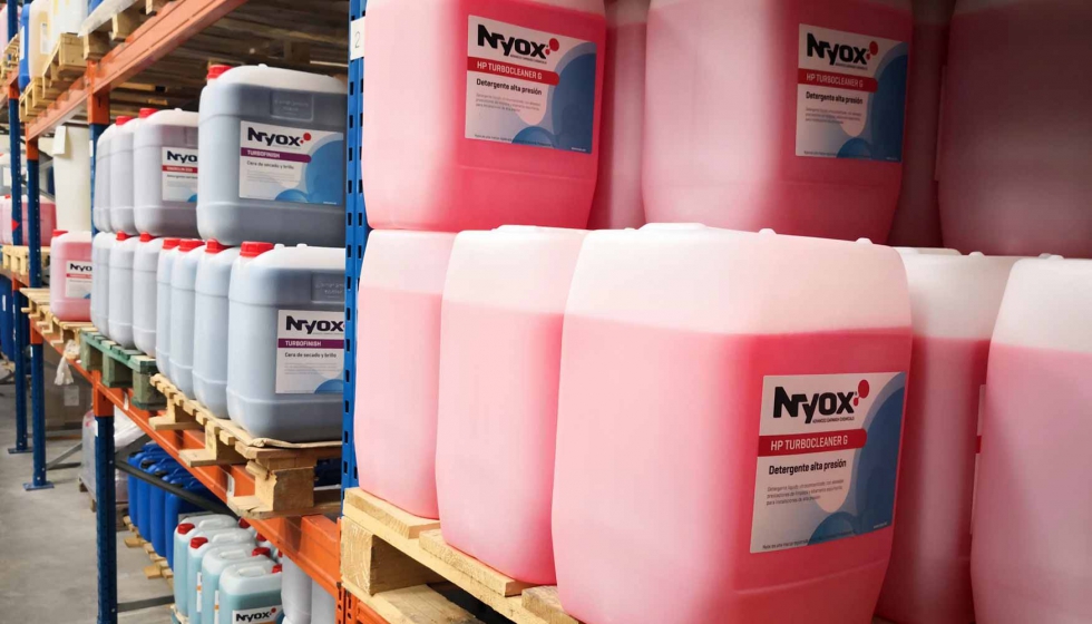 Nyox HP Turbocleaner es una gama ultraconcentrada de detergentes lquidos para boxes