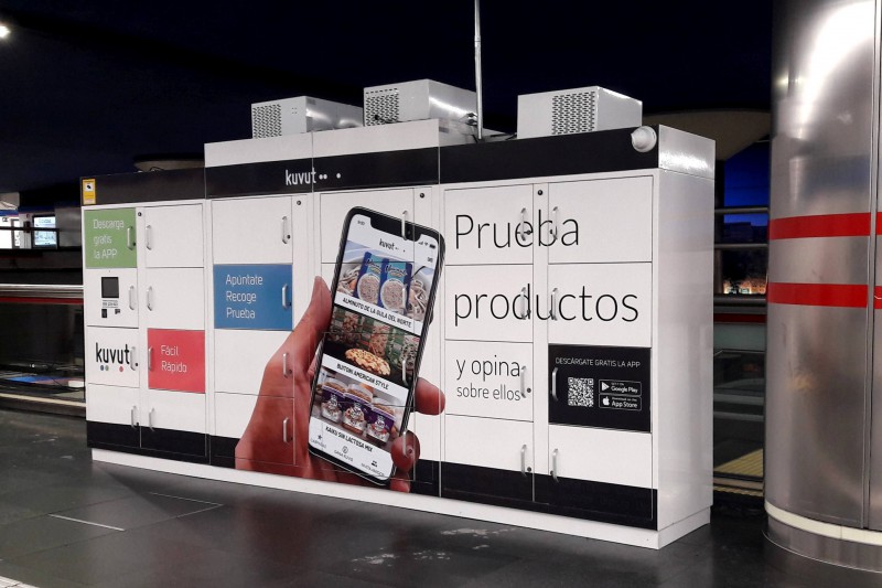 Taquillero inteligente de FrigiKern y Kuvut en Nuevos Ministerios Metro de Madrid