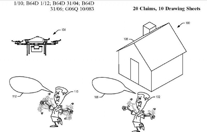 Patente de dron de Amazon
