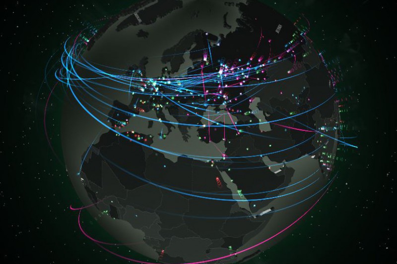 Kaspersky. Mapa del ciberataque
