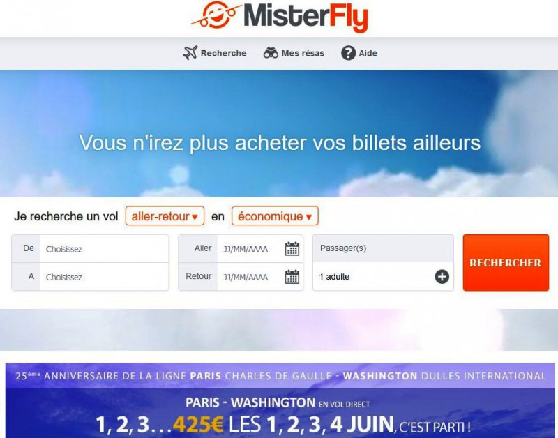 MisterFly de vente-privee.com