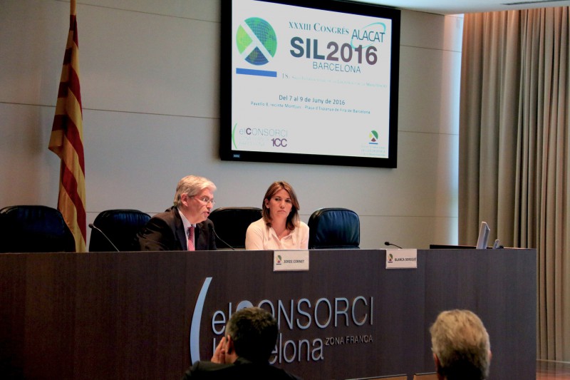 Jordi Cornet y Blanca Sorigu en la presentacin del SIL 2016