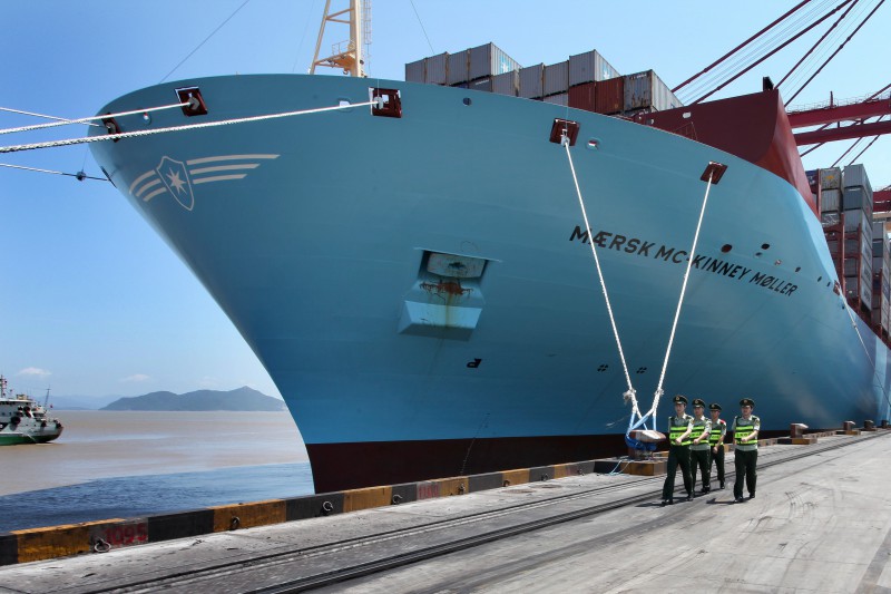 Maersk Mc-Kinney Moller, el mayor porta contenedores del mundo con sus 18.270 TEU Triple E 2