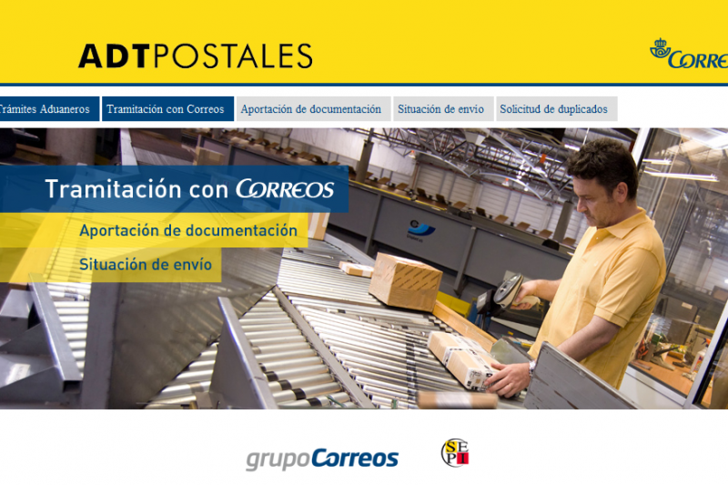 Correos. web ADT postales