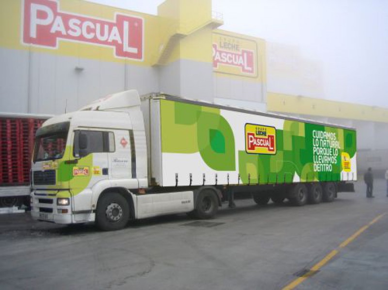 Leche Pascual utiliza camiones de 44 TN