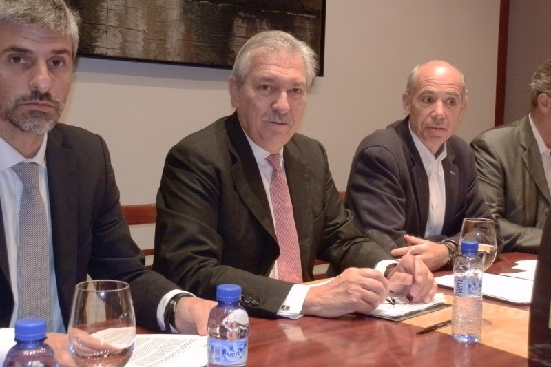 Ignasi Cus, Javier Riera Mars y Xavier Pascual. Hispack 2015