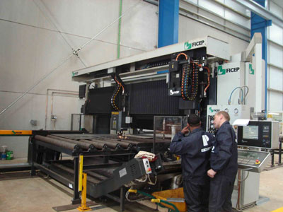 Example of the process of machining of sheet metal, in the new facilities