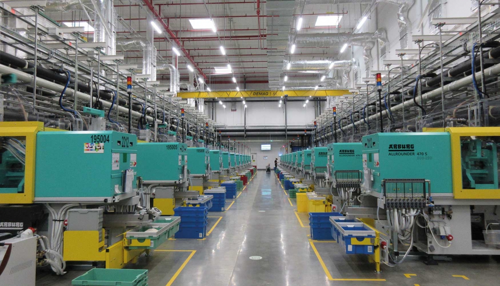 Planta de fabricacin de LEGO en Jiaxing (China) con inyectoras Arburg