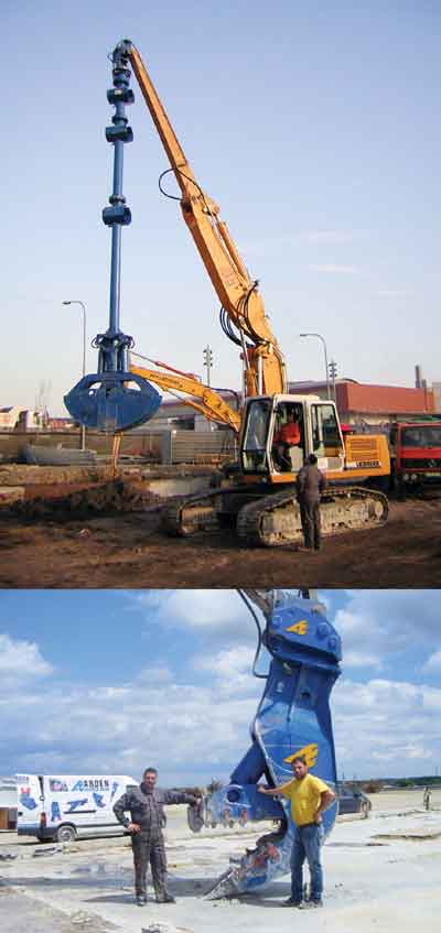 Arden Equipment manufactures buckets, hammers and hooks for machinery for public works