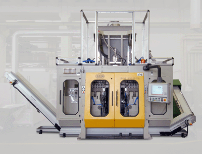 Class reference of small blow molding machines: Bekum BM 506 DL (D = Double Station / L = Long Stroke)