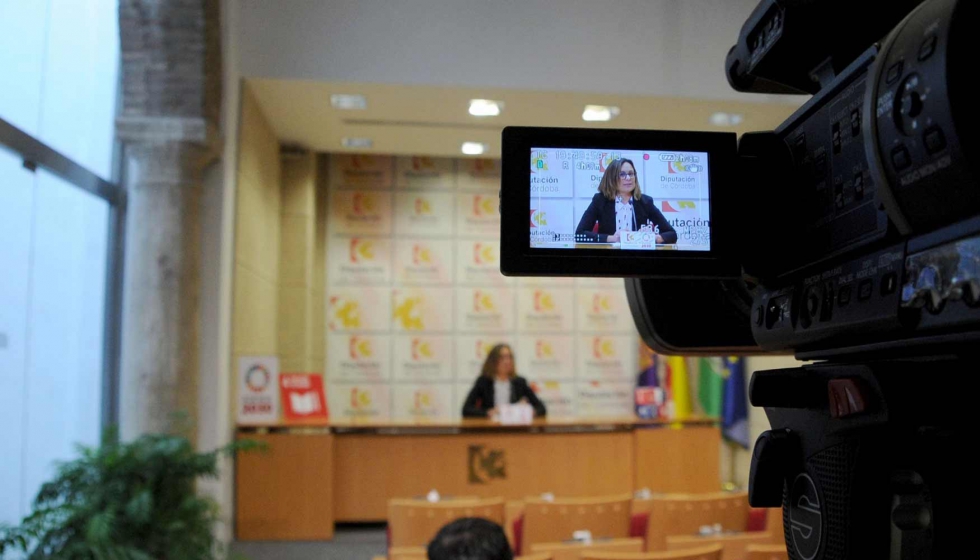 Imagen de una reciente rueda de prensa celebrada en la sede de la Diputacin de Crdoba