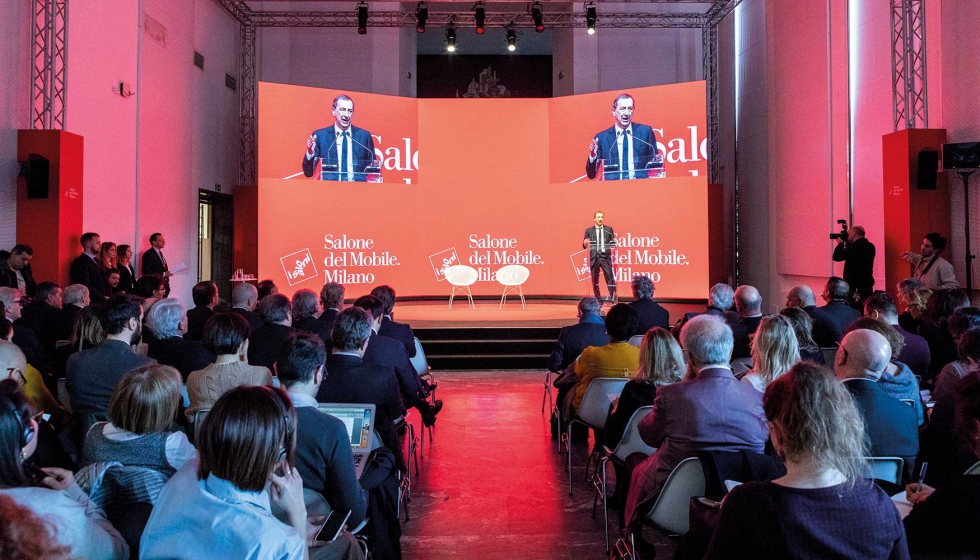 Rueda de prensa de presentacin. Foto: Salone del Mobile.Milano / Andrea Mariani