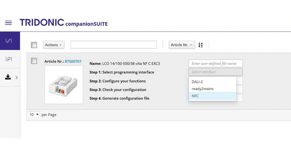 El software de Tridonic companionSUITE ahora no solo es compatible con los estndares DALI y one4all...