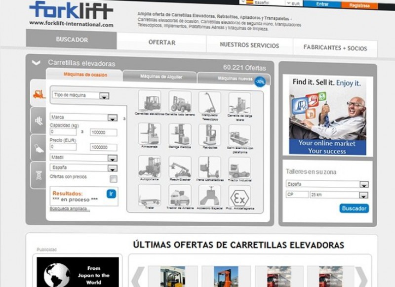 Forklift-International.com de Motus Online Service