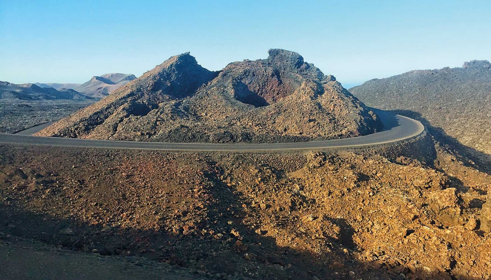 Imagen de las Montaas del Fuego, en Lanzarote. Foto: Vikram Unnithan