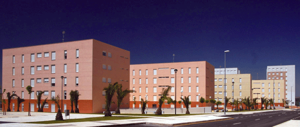 Proyecto de viviendas Cerro Gordo (Badajoz), en que se instalarn 19.000 puertas de la coleccin Dekordor de Vicaima