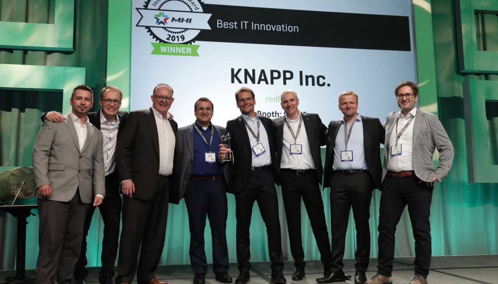 Knapp recibe el Innovation Award MHI 2019 por el software de optimizacin operacional redPILOT...