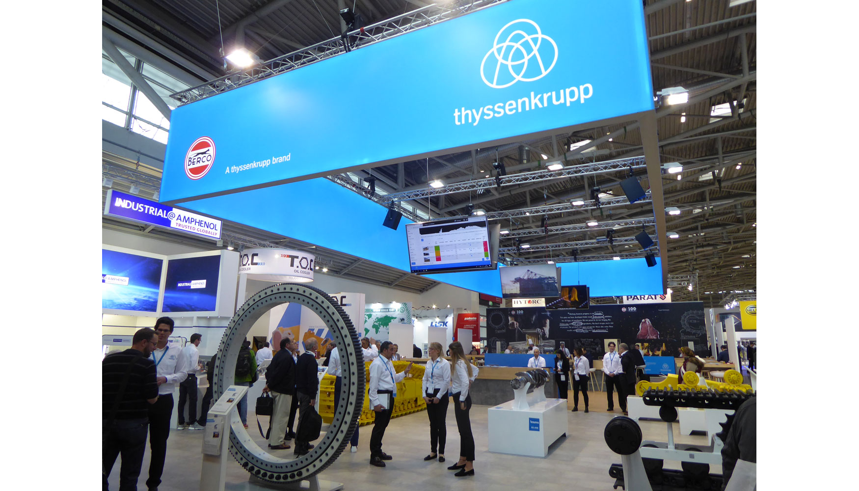 Stand de Thyssenkrupp-Berco en Bauma 2019