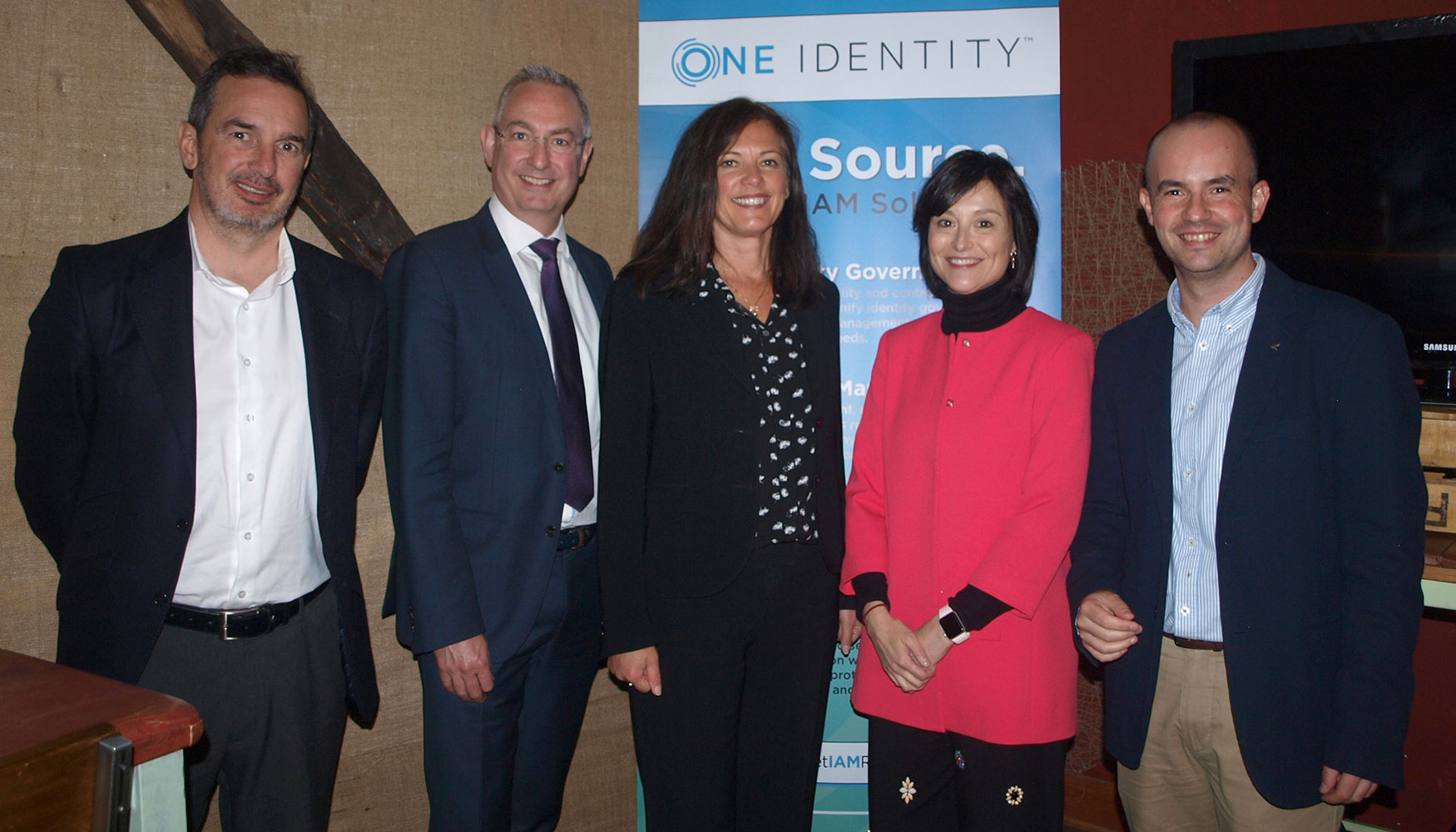 Equipo de One Indentity y Exclusive Networks Iberia durante la presentacin del acuerdo