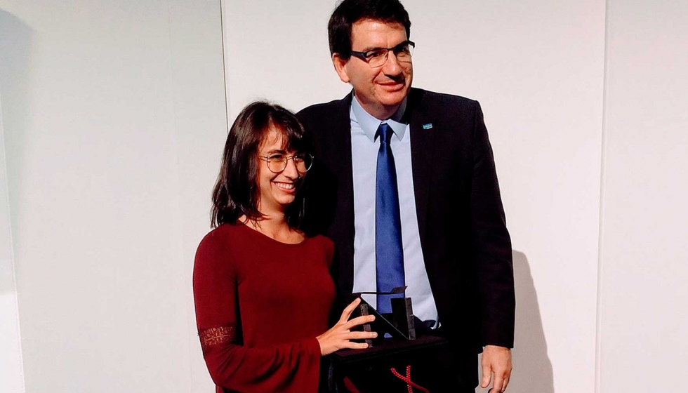 Ana Melndez, ganadora del segundo premio en la categora Proyecto Fin de Carrera