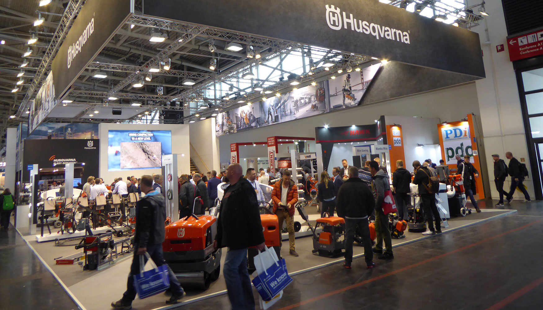 Stand de Husqvarna Construction Products en Bauma 2019