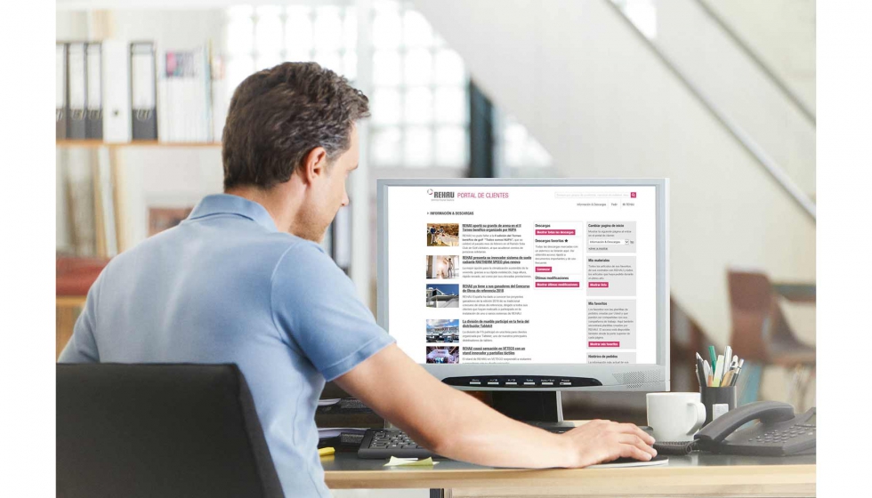 Rehau mejora sus servicios online con la renovacin de su Portal de Clientes