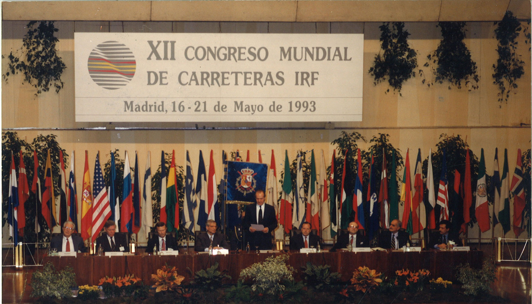 XII Congreso Mundial de Carreteras de Madrid 1992 - organizado por AEC. El Rey inaugur este encuentro en el Palacio de Congresos de Madrid...